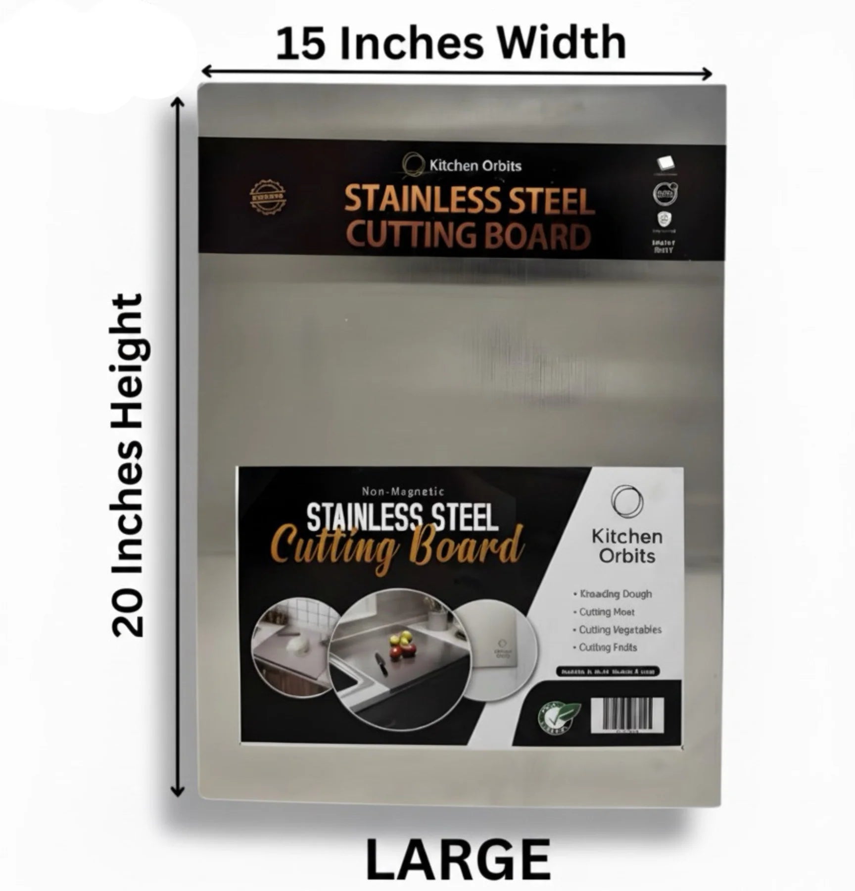 Stainless Steel Cutting Board in Pakistan | Hygienic Kitchen Chopping Board