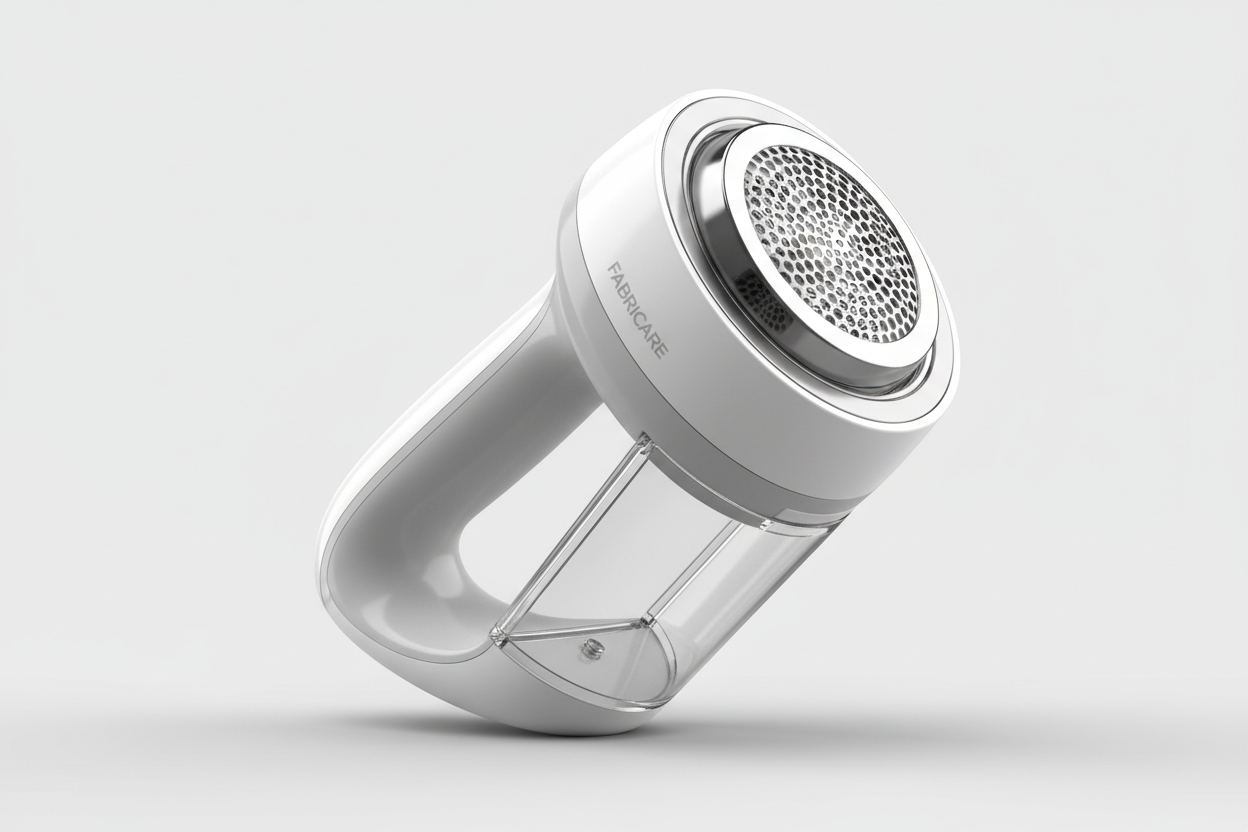 create a 3D model of fabric shaver machine which clears the furr