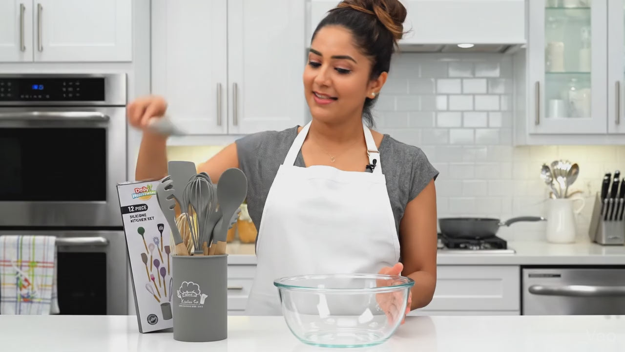 Silicone Kitchen Utensil (Chamcha) Set in Pakistan | Heat Resistant Cooking Tools Set